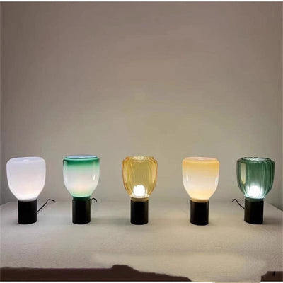 Lámpara de Mesita de Noche Cristal Multicolor Lujo para Dormitorio - Image 14