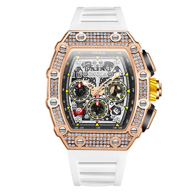 Reloj Mecánico Multifuncional con Diamantes - Elegancia y Precisión - Image 5
