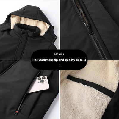 Chaqueta de Invierno para Hombre con Forro Grueso Tipo Borrego - Image 5