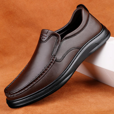 Zapatos de Cuero Transpirables para Hombre con Sistema de Un Pedal
