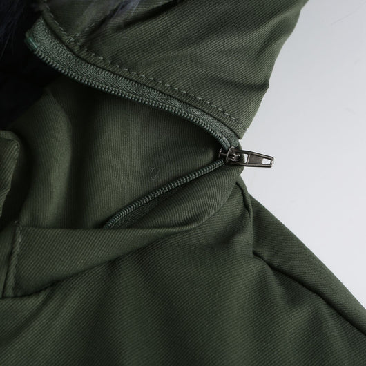 Parka Acolchada con Cuello de Piel Desmontable Reversible - Image 25