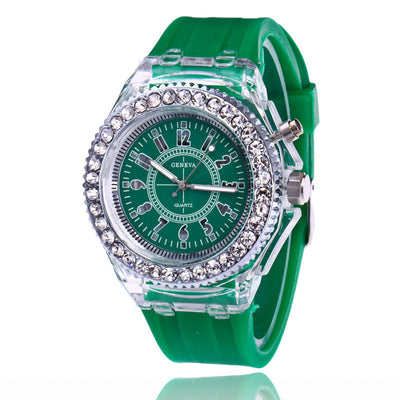 Reloj LED Luminoso Geneva para Mujer con Pulsera de Silicona - Image 16