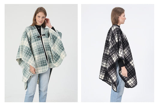 Manta Térmica Elegante de Cuadros para Primavera, Otoño e Invierno - Image 12