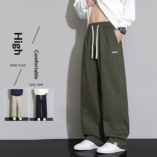 Pantalones Rectos Holgados para Hombre - Corte Ancho y Versátil - Image 2