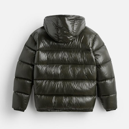 Abrigo Corto Acolchado Negro con Capucha para Otoño e Invierno - Image 7