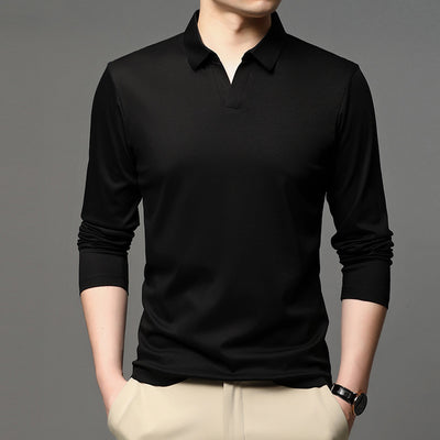 Camisa Casual de Algodón Puro para Hombre - Manga Larga Clásica - Image 2
