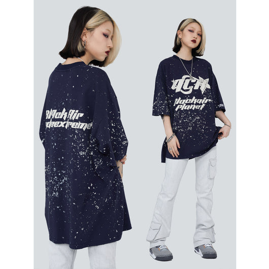 Camiseta Estampado Ink Splash Tendencia Urbana - Image 8
