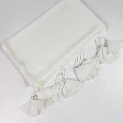 Pañuelo Baotou de Chifón con Estampado de Flores y Perlas para Mujer - Image 12