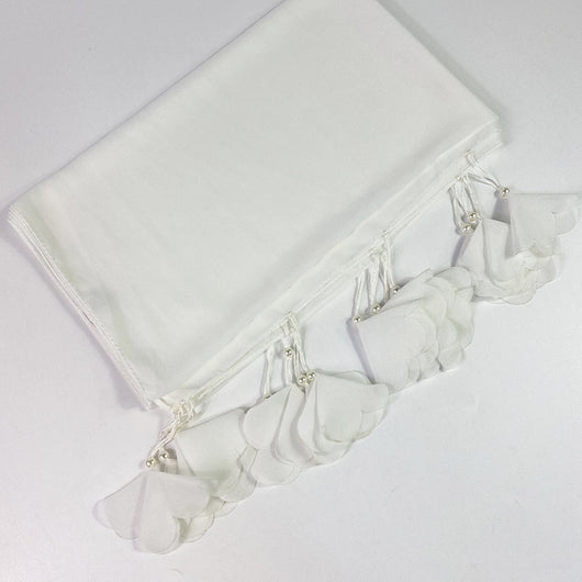 Pañuelo Baotou de Chifón con Estampado de Flores y Perlas para Mujer - Image 12