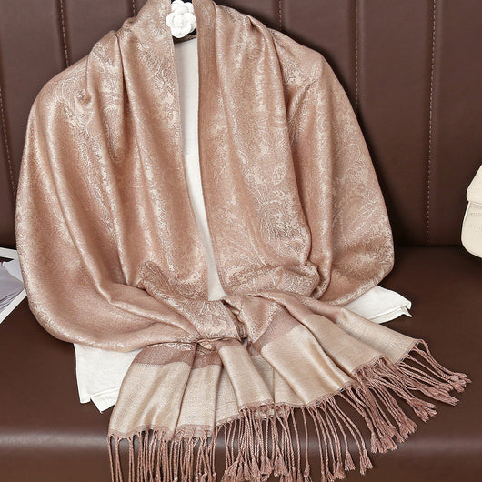 Rebozo Étnico Paisley en Jacquard de Cashemira - Image 9