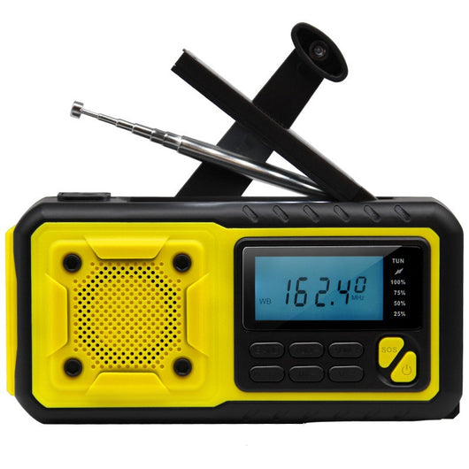 Radio de Emergencia Multifuncional con Energía Solar y Manivela - Image 10