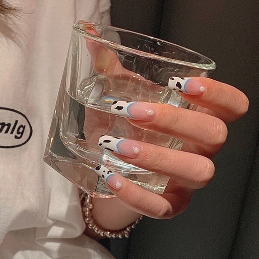 Parches de Uñas Perla Rayas Lechosas - Ballet Wear de Larga Duración