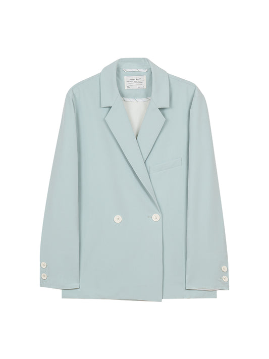 Blazer Fino con Puños Contrastantes de Confección Exquisita - Image 2
