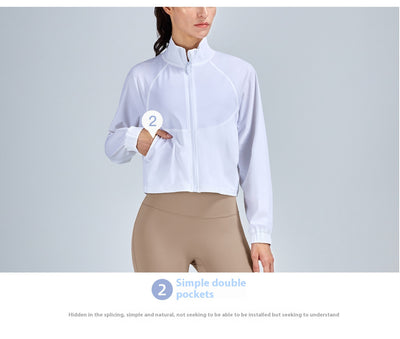 Cardigan Deportivo con Cuello Alzado, Bolsillos y Tecnología Transpirable - Image 14