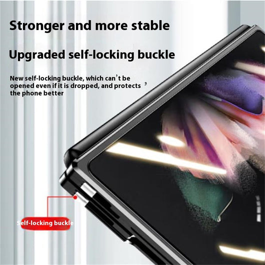 Funda Magnética Plegable con Vidrio Templado para Teléfono - Image 3