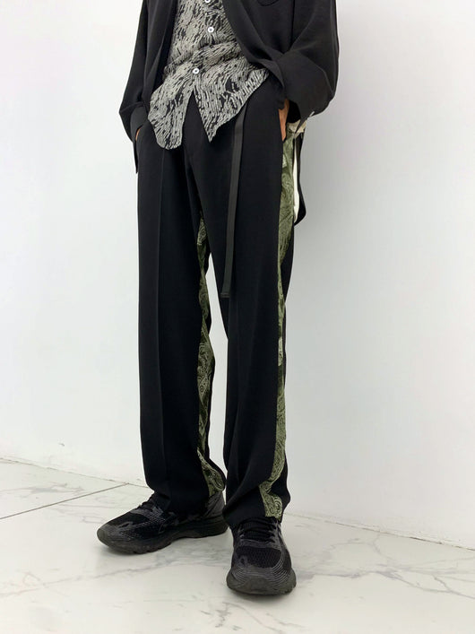 Pantalón Otoño-Invierno con Detalle Floral Lateral y Cintura Ajustada - Image 3