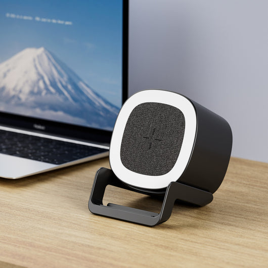 Soporte Móvil 4 en 1 con Carga Inalámbrica y Bluetooth