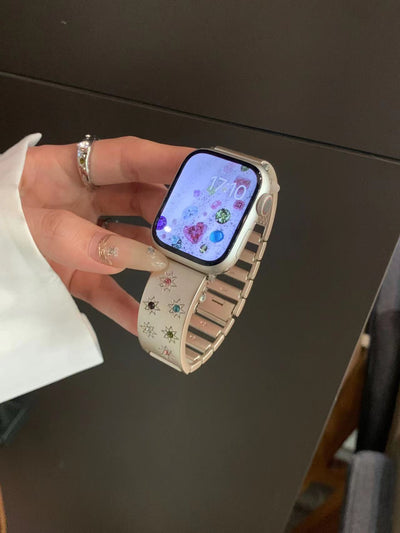 Pulsera Asterismo con Cristales Multicolor y Detalles Metálicos - Image 13