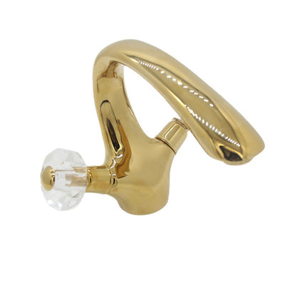 Grifo Monomando de Cobre y Oro para Lavamanos con Control de Agua Fría y Caliente - Image 2
