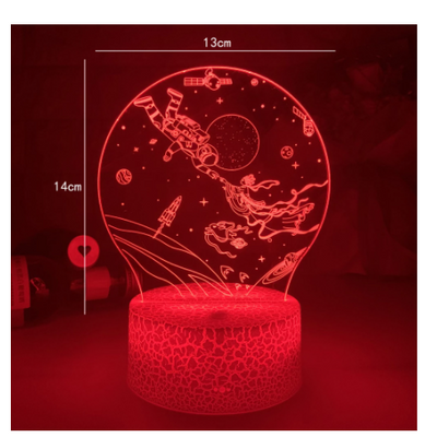 Lámpara 3D Táctil Multicolor - Luz Nocturna Decorativa - Image 7