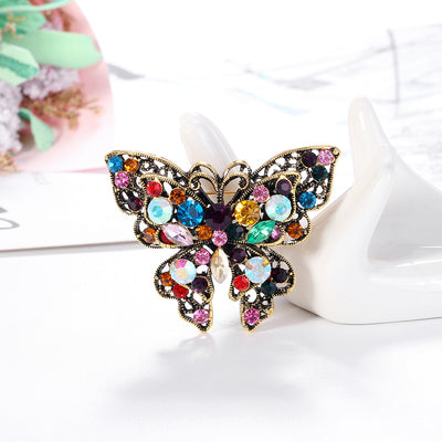 Broche Mariposa Brillante con Cristales de Diamante - Image 6
