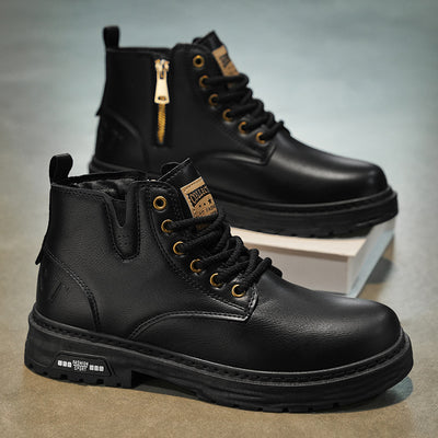 Botas Martin Impermeables Estilo Británico Retro para Hombre Talla Grande - Image 5
