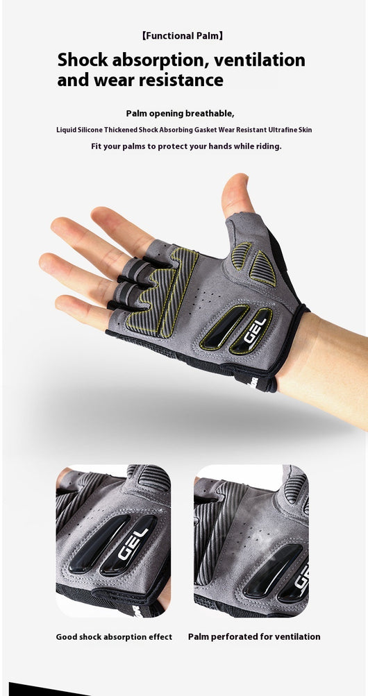 Guantes de Ciclismo y Fitness en Silicona Líquida con Amortiguación y Transpirabilidad - Image 9