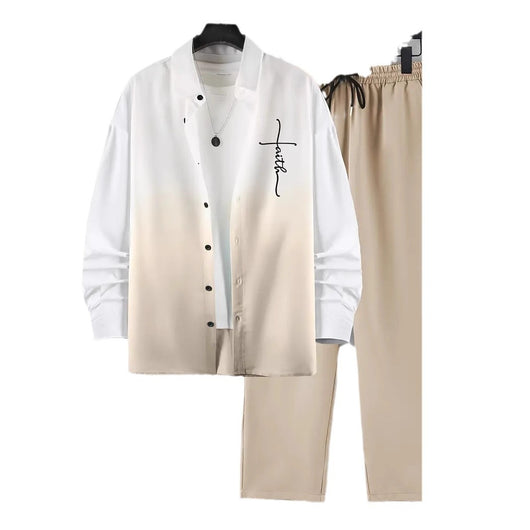 Conjunto Degradado de Color - Camisa y Pantalón de Manga Larga - Image 4