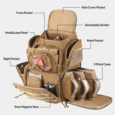 Mochila Táctica Militar Impermeable de Gran Capacidad para Montaña - Image 14