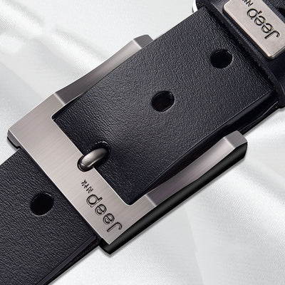 Cinturón de Cuero para Hombre con Hebilla de Pasador - Image 6