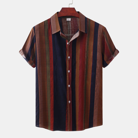 Camisa Casual Retro con Estampado para Hombre - Colección Verano - Image 3