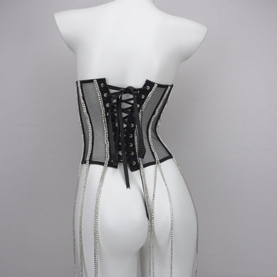 Faja Moldeadora de Cadena Negra en Poliéster para Mujer - Image 3