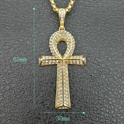 Dije Ankh Egipcio para Hombre con Cadena de Acero Inoxidable - Image 6
