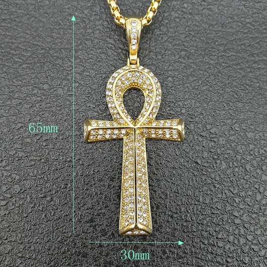 Dije Ankh Egipcio para Hombre con Cadena de Acero Inoxidable - Image 6