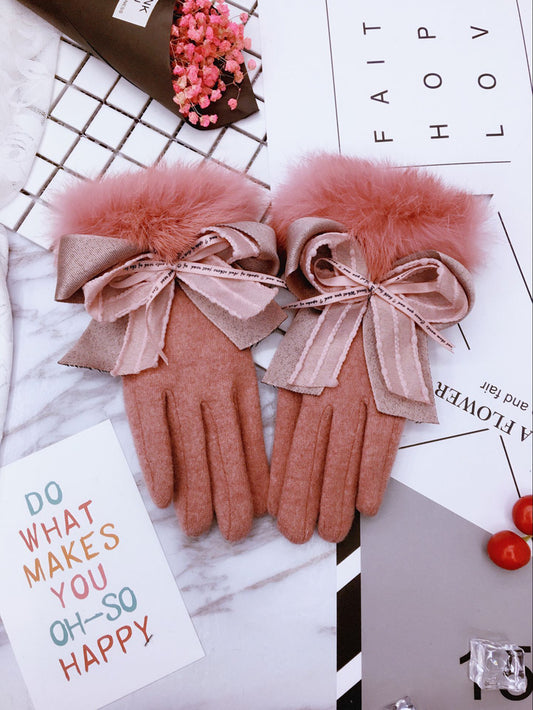 Guantes Táctiles Cálidos Acolchados para Invierno