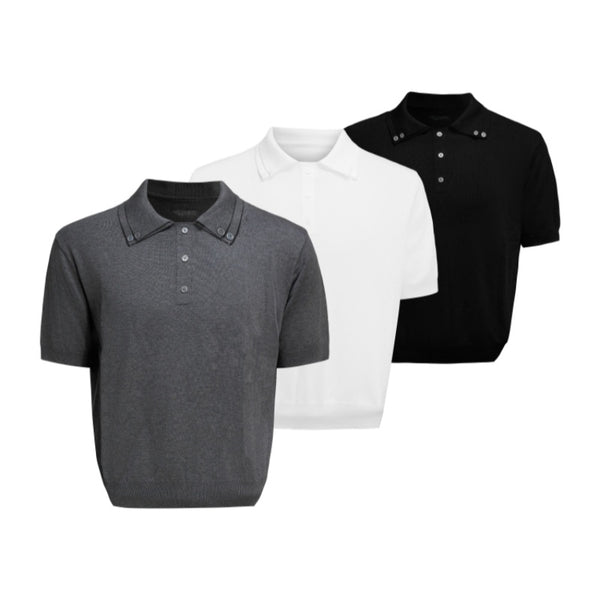 Playera Slim Ice Feeling Cuello Doble Manga Corta