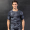 Playera Deportiva Hombre Manga Corta Secado Rápido con Estampado 3D
