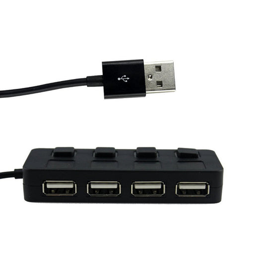 Hub USB 2.0 Multiplicador de 4 Puertos con Botón - Image 3