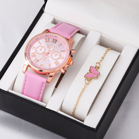 Reloj Mariposa Multicolor Doble Capa para Mujer - Image 19