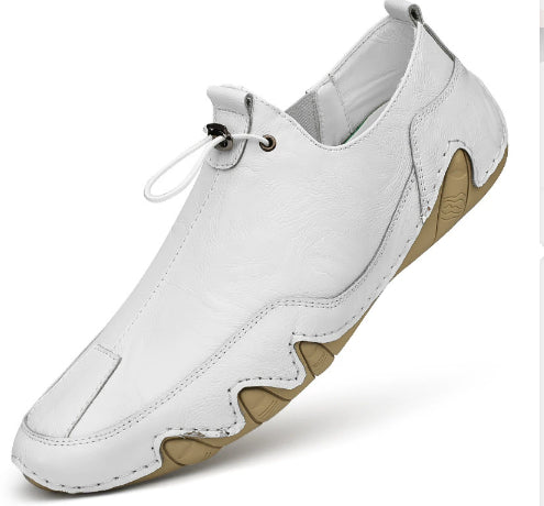 Zapatos Casuales de Cuero para Hombre - Transpirables y sin Cordones - Image 14