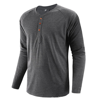 Camiseta Henley Grande para Hombre - Comodidad y Estilo - Image 13