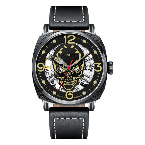 Reloj Mecánico Calavera Súper Luminoso