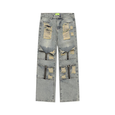 Pantalón de Trabajo Denim Recto con Bolsillos - Image 14