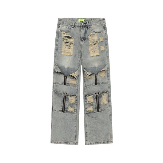 Pantalón de Trabajo Denim Recto con Bolsillos - Image 14