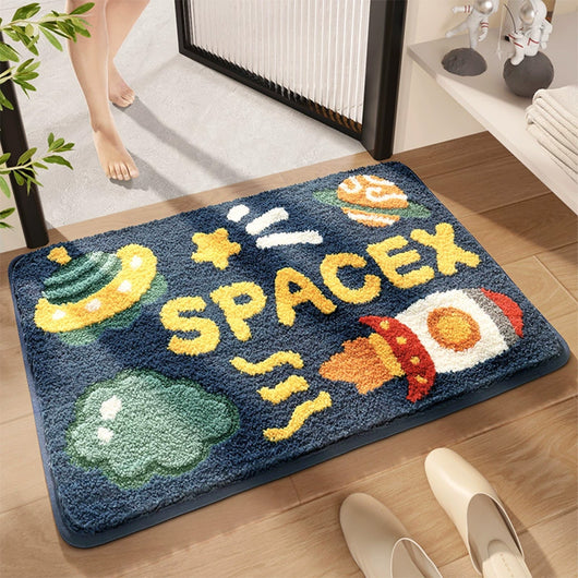 Tapete de Baño Cohete Antideslizante Absorbente con Diseño Infantil - Image 7
