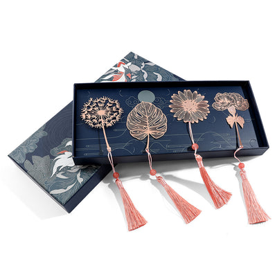 Marcapáginas Artístico de Hoja Vegetal Calado - Diseño Clásico Antiguo Cuatro Estaciones - Image 31