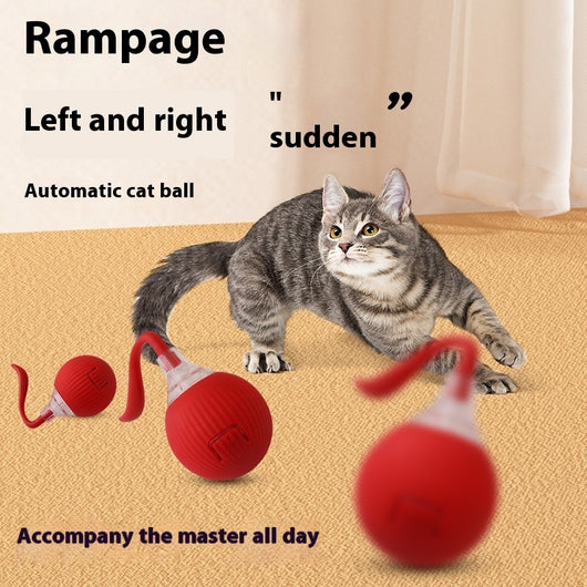 Pelota Interactiva para Gatos con Movimiento Automático