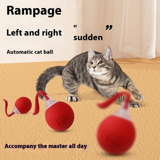 Pelota Interactiva para Gatos con Movimiento Automático