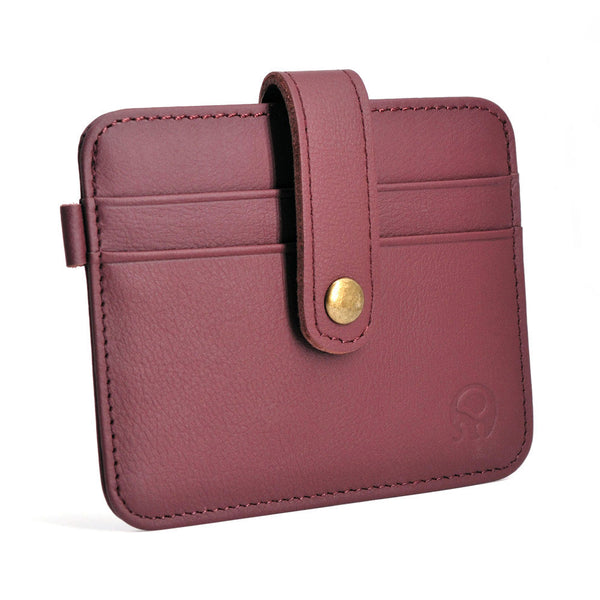 Cartera de Cuero Compacta para Licencia de Conducir con Bolsillo