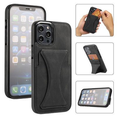 Funda de Cuero con Soporte y Cartera Integrada